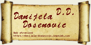 Danijela Došenović vizit kartica